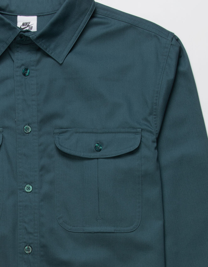 NIKE SB Tanglin Mens Button Up Long Sleeve Shirt image number 1