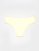 FULL TILT Bow Lace Trim Rib Cheeky Panties image number 2