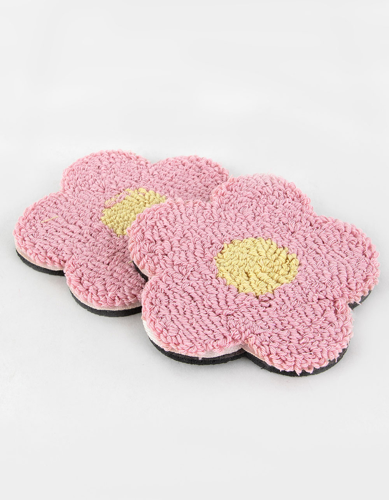 Tufted Daisy Coasters Set image number 2