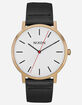 NIXON Porter Leather Gold & Bar Watch image number 1