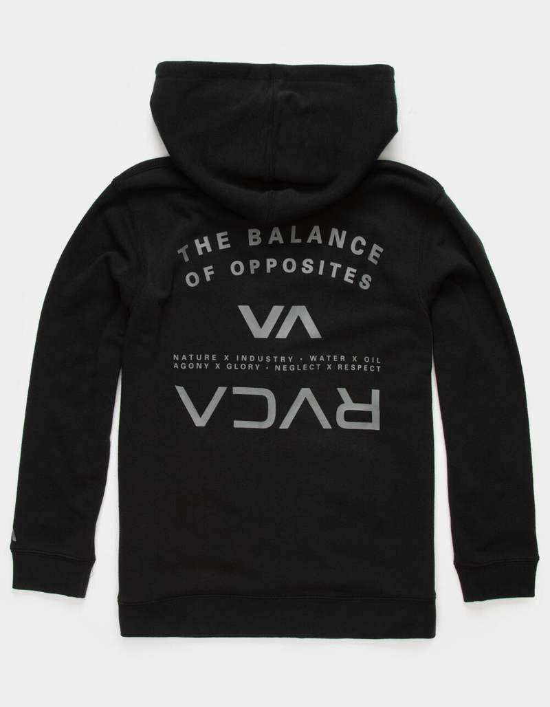 RVCA Ripper II Boys Black Zipper Hoodie image number 0