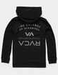 RVCA Ripper II Boys Black Zipper Hoodie image number 1