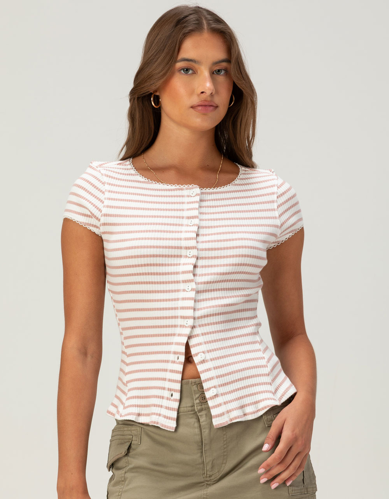 FREE PEOPLE Most Wanted Womens Striped Cardi image number 0