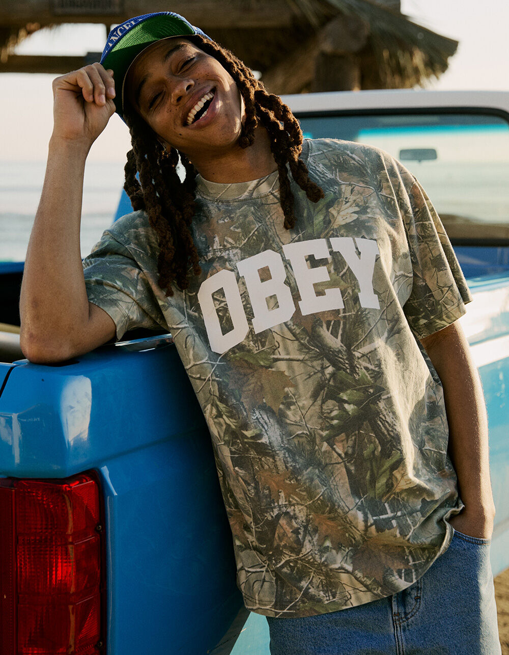 OBEY Leaf Camo Mens Tee - CAMO | Tillys