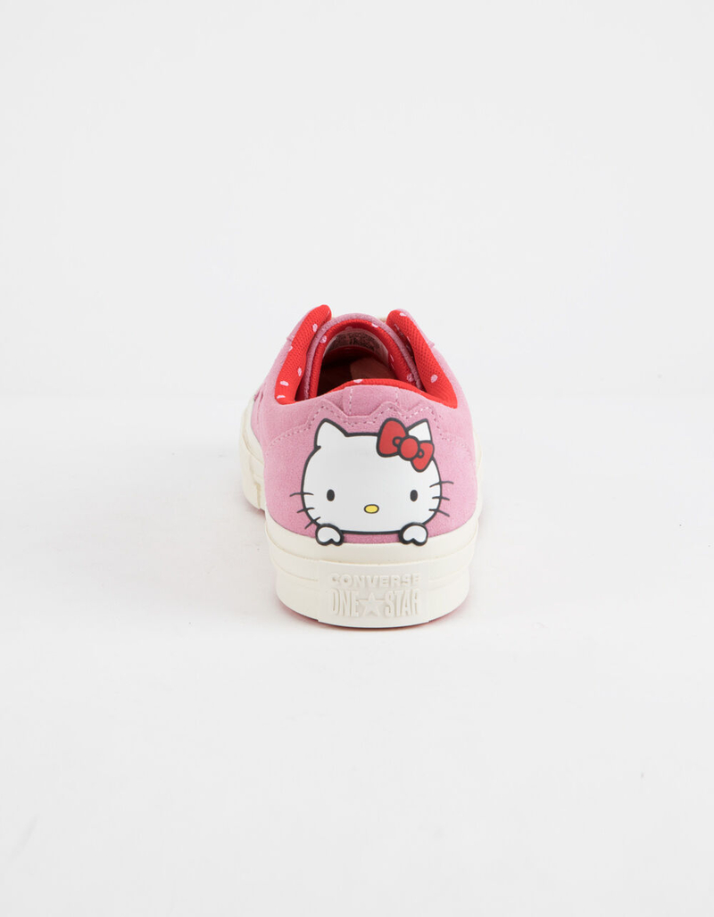 CONVERSE x Hello Kitty One Star Prism Pink & Firey Red Womens Shoes image number 4