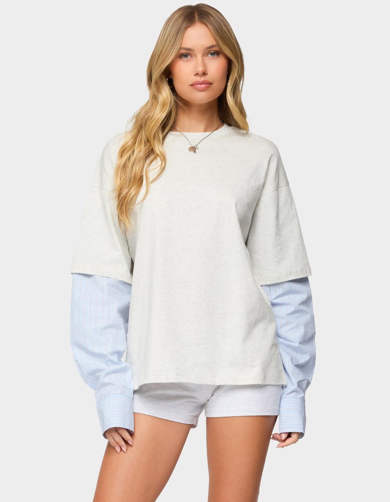 EDIKTED Tailor Oversized Layered Top image number 0