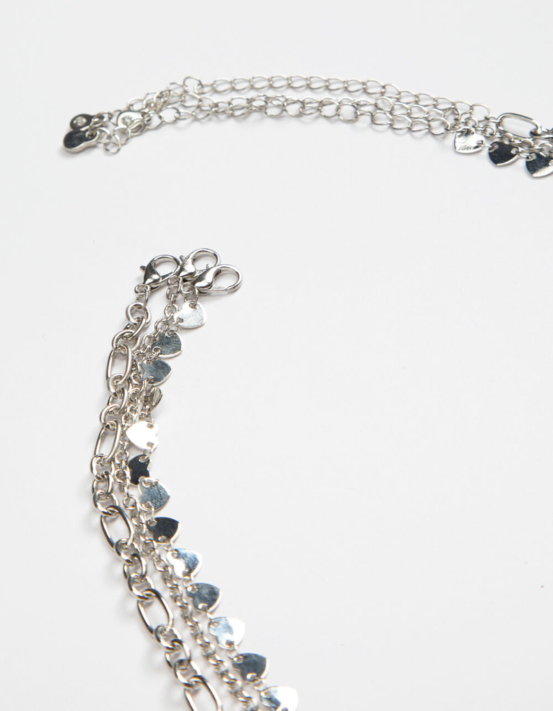 FULL TILT 3 Pack Heart & Amour Necklaces image number 2