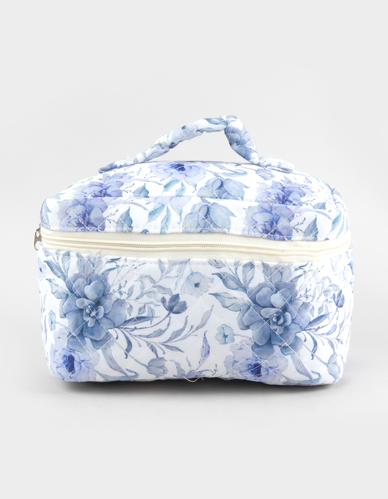 TILLYS Quilted Floral Cosmetic Bag image number 0