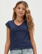 RSQ Girls Polka Dot Mesh Top image number 1