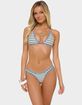 EDIKTED Jayla Striped Triangle Bikini Top image number 1