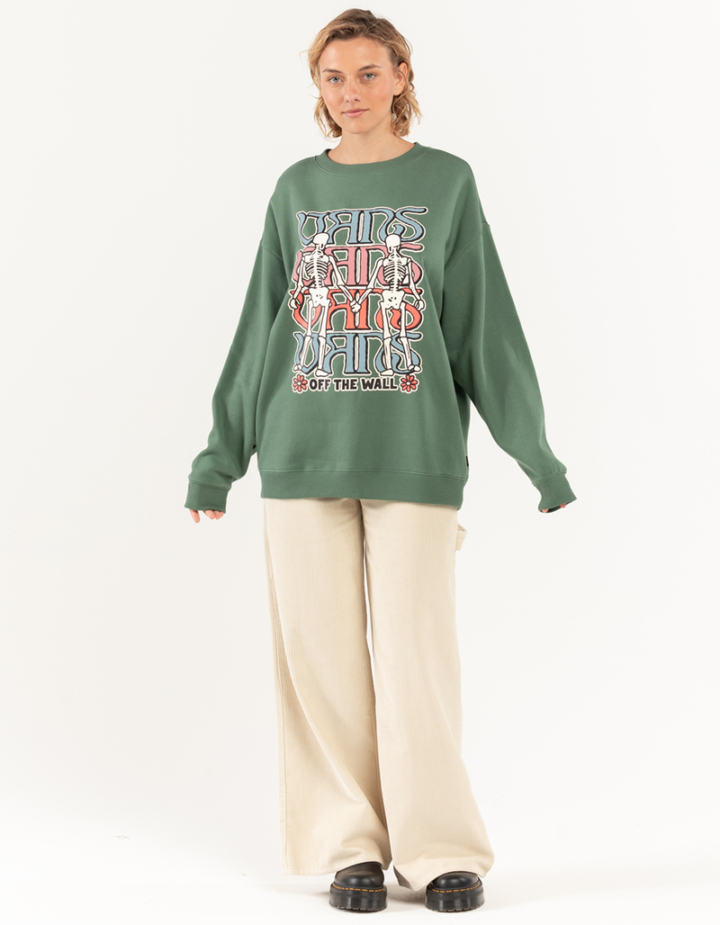 VANS Gem N Eyes Womens Oversized Crewneck Sweatshirt image number 5