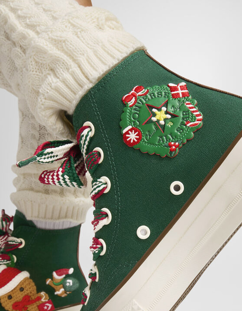CONVERSE Chuck 70 Christmas High Top Womens Shoes image number 10