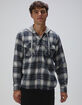 RSQ Mens Plaid Hooded Flannel image number 1