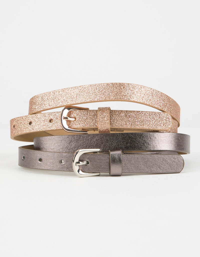 Solid & Sparkle Belt 2 Pack image number 0