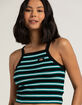 DICKIES Stripe Rib Knit Womens Tank Top image number 1