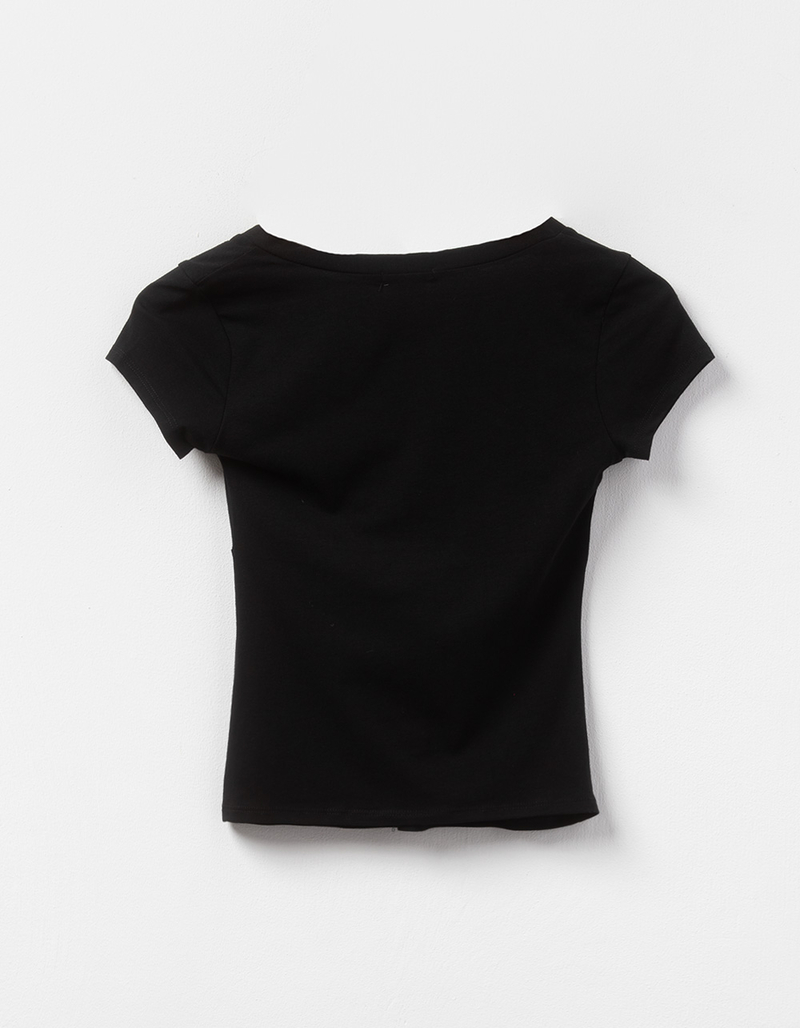 BOZZOLO Womens Surplice Tee image number 1