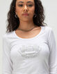JUICY COUTURE Womens Long Sleeve Baby Tee image number 5