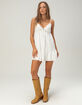 RSQ Womens Open Back Babydoll Mini Dress image number 5