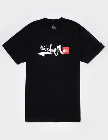 QUIKSILVER Script Sticker Mens Tee Primary Image