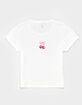 FULL TILT Embroidered Cherry Girls Baby Tee image number 1
