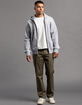 RSQ Mens Full Zip Fleece Hoodie image number 3