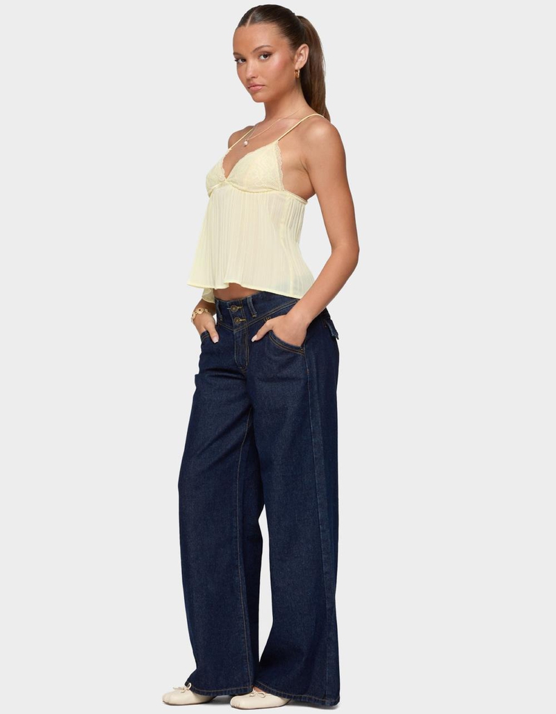 EDIKTED Meredith Low Rise Jeans image number 3