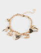 FULL TILT Butterfly/Heart Charm Bracelet image number 1