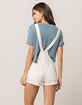 RSQ White Denim Womens Shortalls image number 3