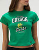 HYPE AND VICE University of Oregon Womens Baby Tee image number 2