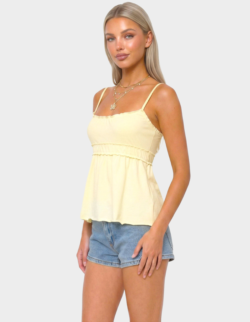 EDIKTED Zepher Lettuce Tank Top image number 1
