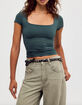 FREE PEOPLE Clean Lines Sunfade Womens Baby Tee image number 2