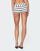 EDIKTED Lorenza Striped Fold Over Shorts image number 5