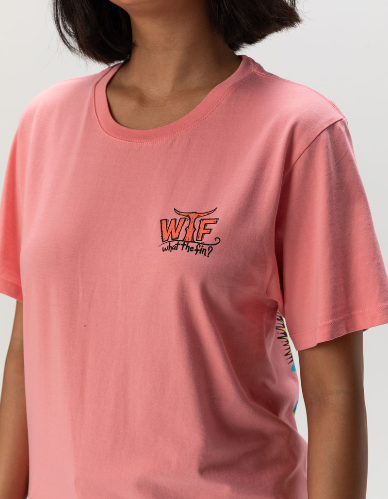 WHAT THE FIN Flip Flops Womens Tee PINK Tillys