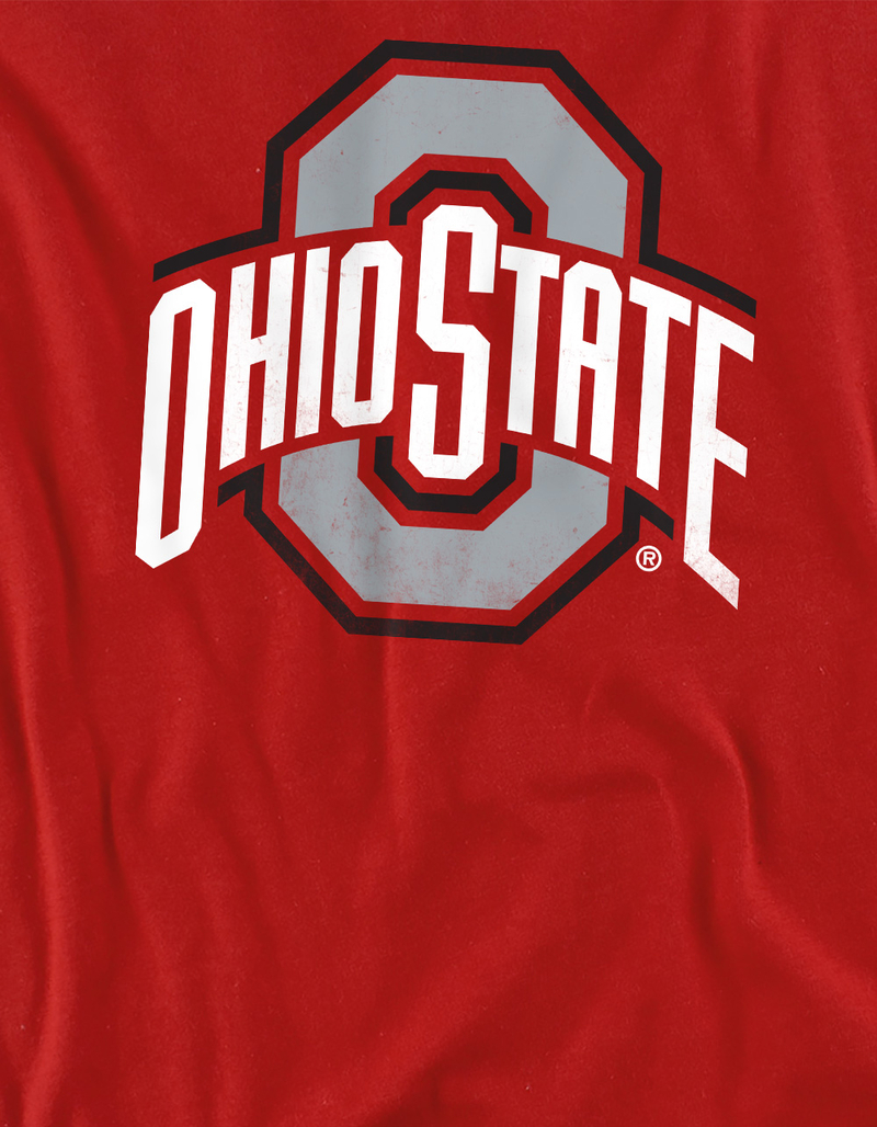THE OHIO STATE UNIVERSITY Official Distressed Primary Logo Boys Tee image number 1