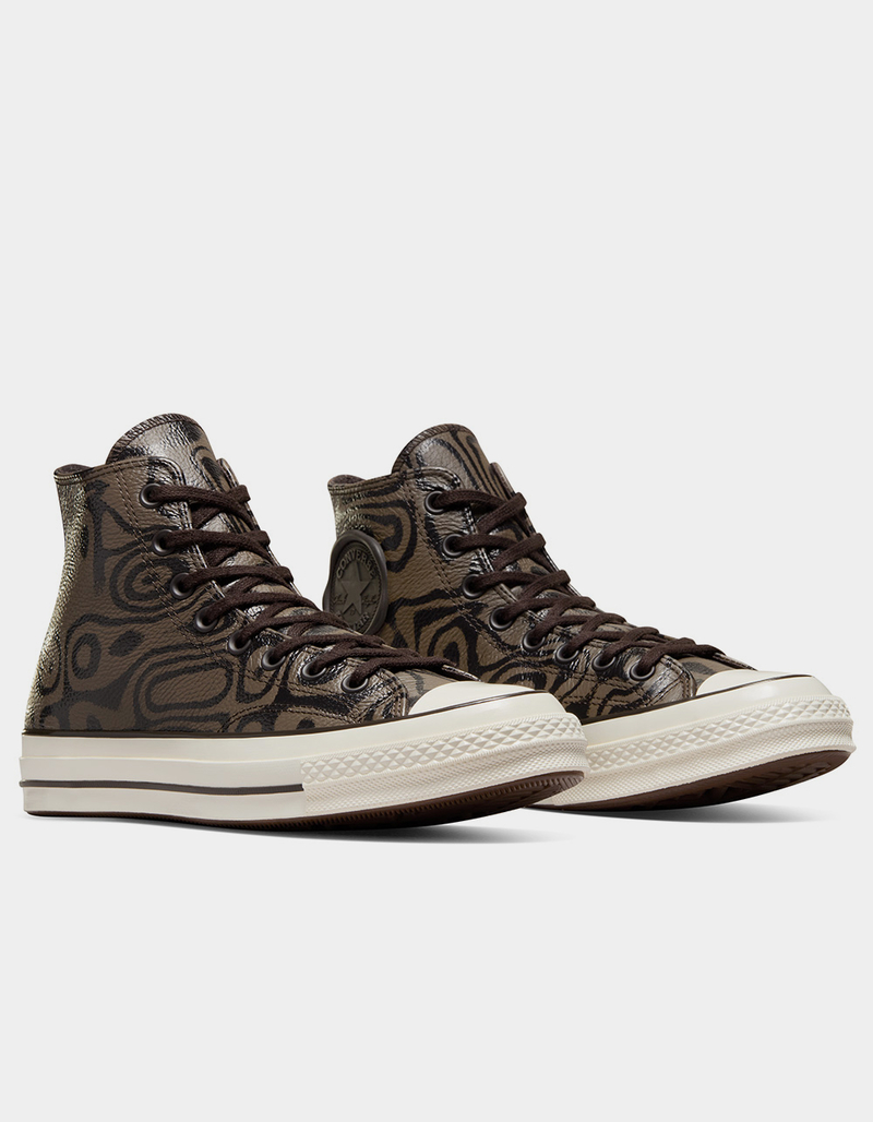 CONVERSE x Wonka Chuck 70 Chocolate Swirl High Top Shoes image number 1