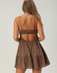 RSQ Womens Open Back Babydoll Mini Dress image number 2
