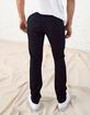 RSQ Tokyo Super Skinny Black Mens Ripped Jeans image number 4
