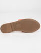 SODA Single Strap Womens Coral Slide Sandals image number 4