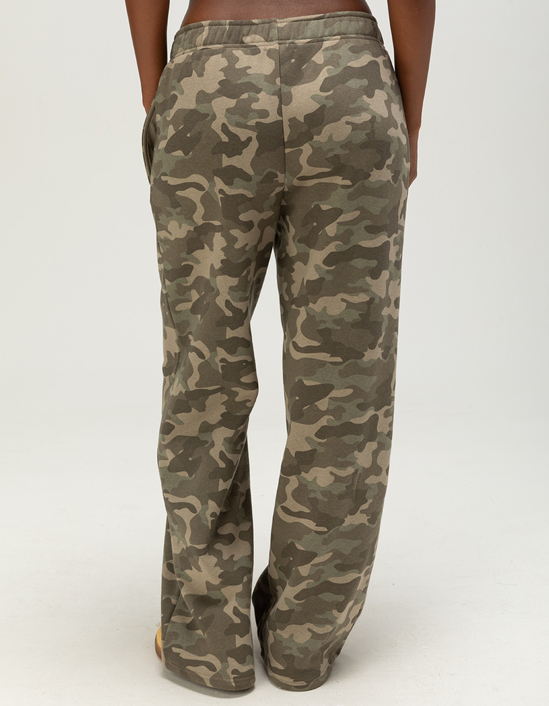 FULL TILT Camo Womens Wide Leg Sweatpants image number 4