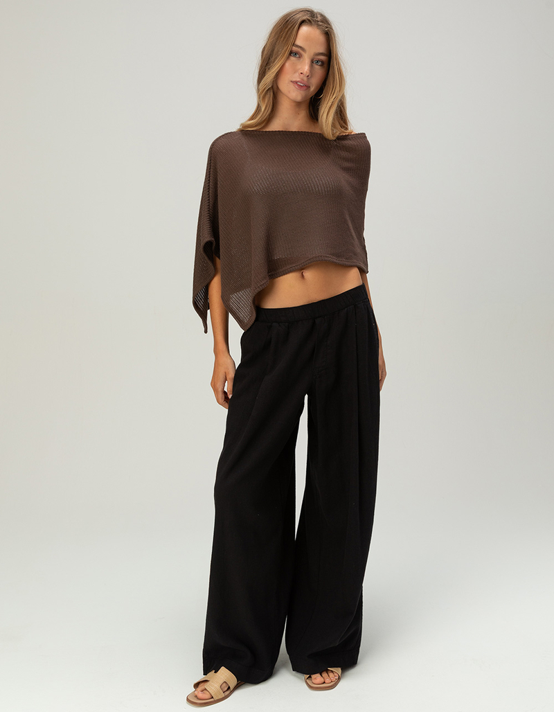 FULL TILT Womens Crop Poncho image number 1