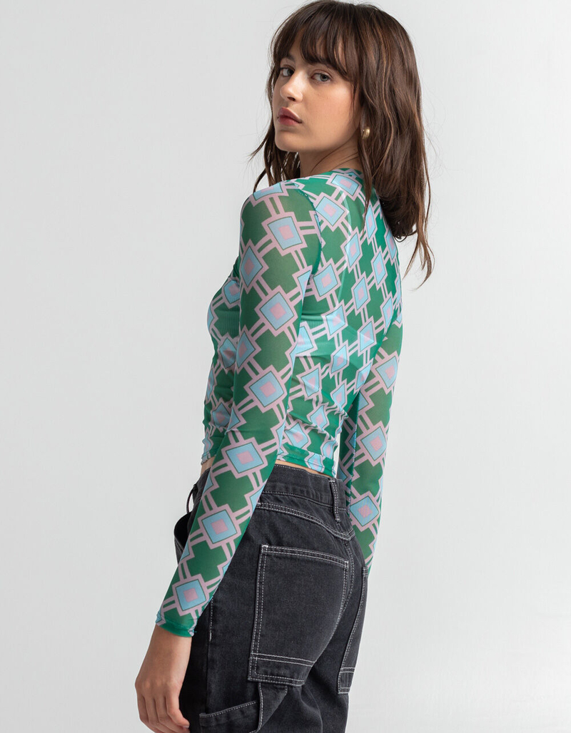FULL TILT Geo Print Mesh Top image number 2