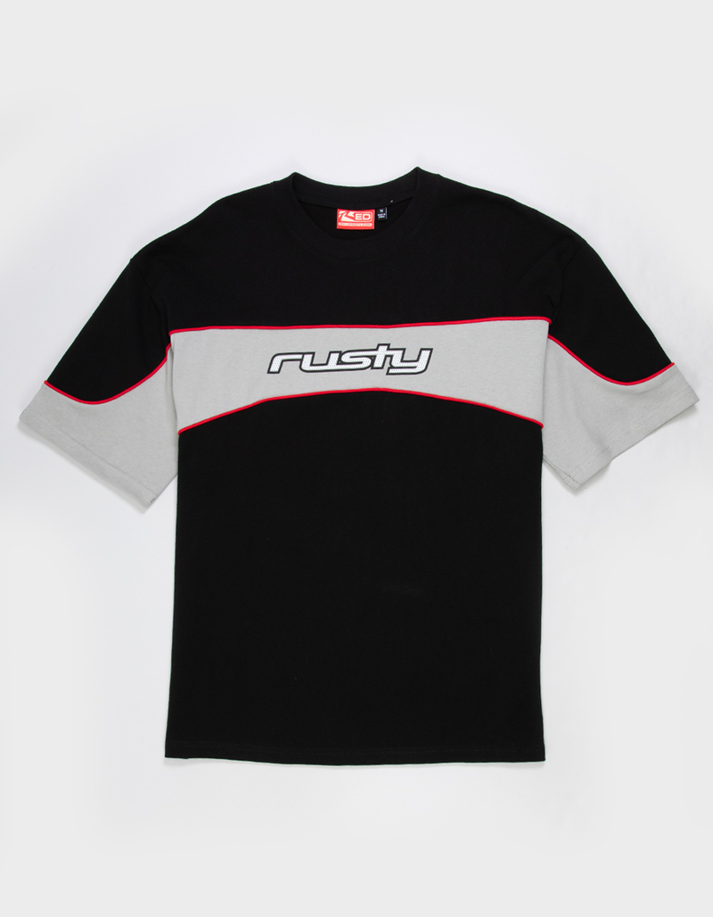 RUSTY Kinetic Mens Oversized Heavyweight Tee image number 0
