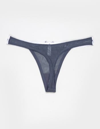 FULL TILT Ribbon Lace Trim Thong Alternative Image