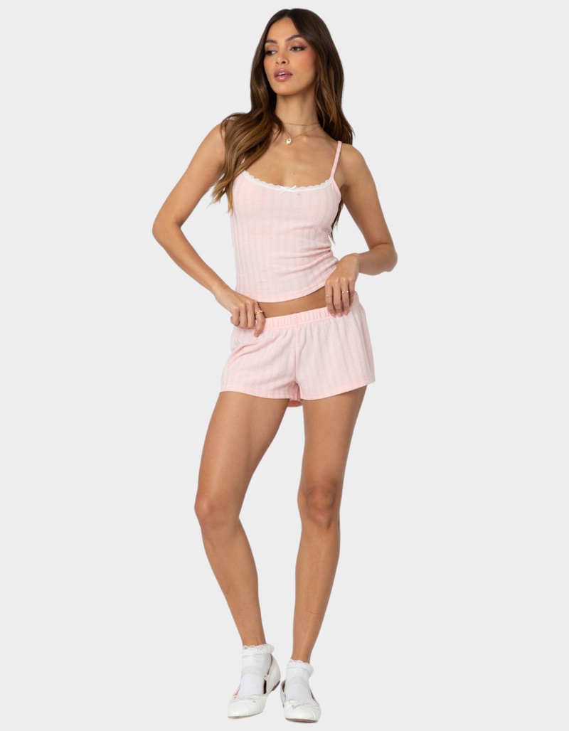 EDIKTED Irene Pointelle Tank Top image number 1