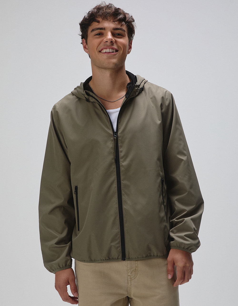 RSQ Mens Windbreaker Jacket - OLIVE | Tillys