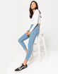 RSQ High Rise Ankle Skinny Stripe Womens Skinny Jeans image number 1
