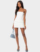 EDIKTED Strapless Ruffled Mini Dress image number 1