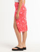 FULL TILT Mesh Slit Midi Skirt image number 3