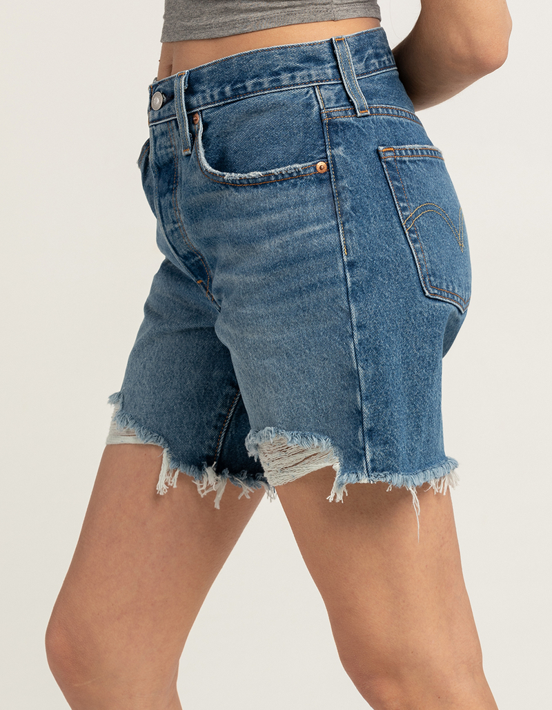 LEVI'S 501 Mid Thigh Womens Denim Shorts - Well Sure image number 2
