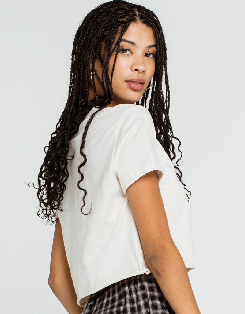 FULL TILT Respect The World Womens Crop Tee image number 1